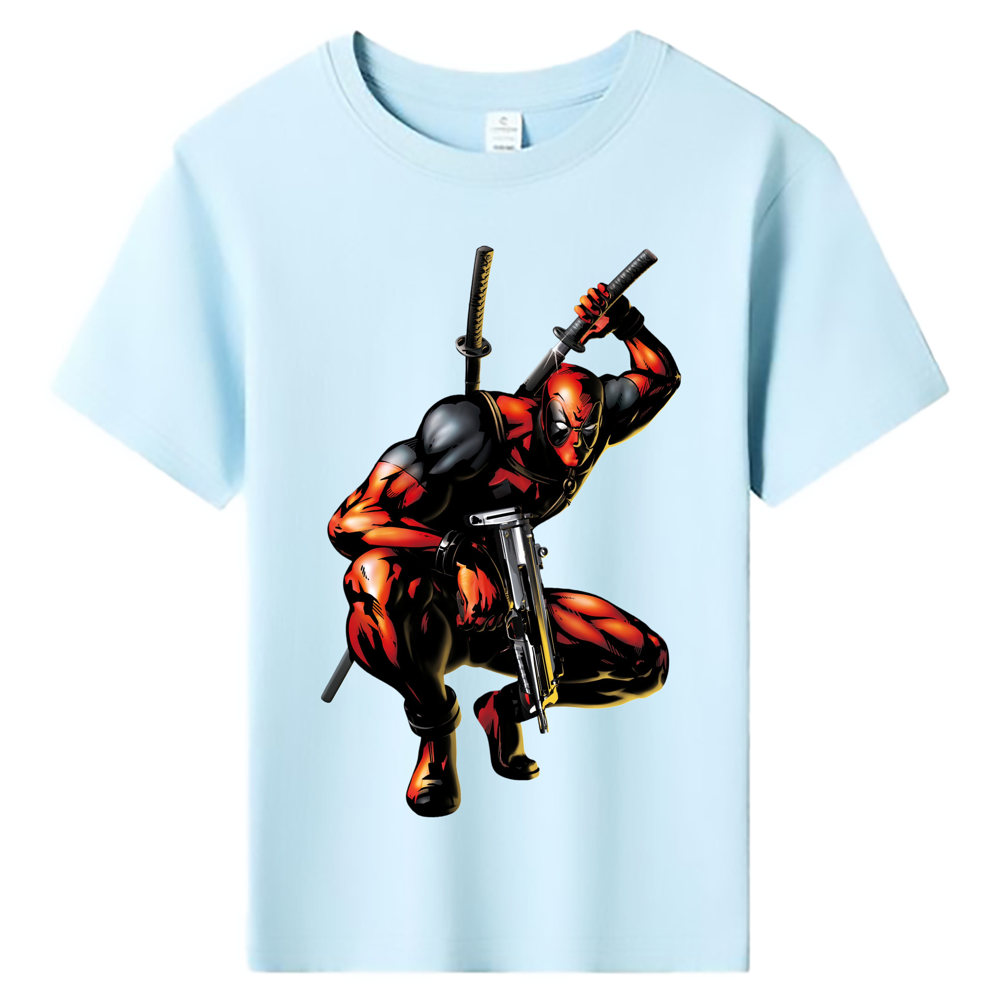 （画像用） Deadpool デッドプール 綿100％キッズTシャツ（フロントプリント）